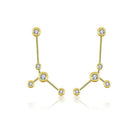 Elegant gold constellation earrings with sparkling diamonds from our jewelry brand.