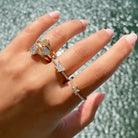 18K Gold Oval Diamond Bezel Ring Yellow Gold Izakov Diamonds + Fine Jewelry