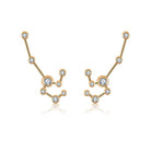 Gold constellation earrings with sparkling diamonds from our luxury jewelry brand.