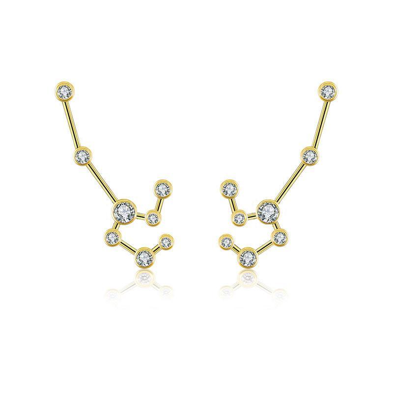 Elegant gold constellation earrings with sparkling gemstones from our exclusive jewelry collection.