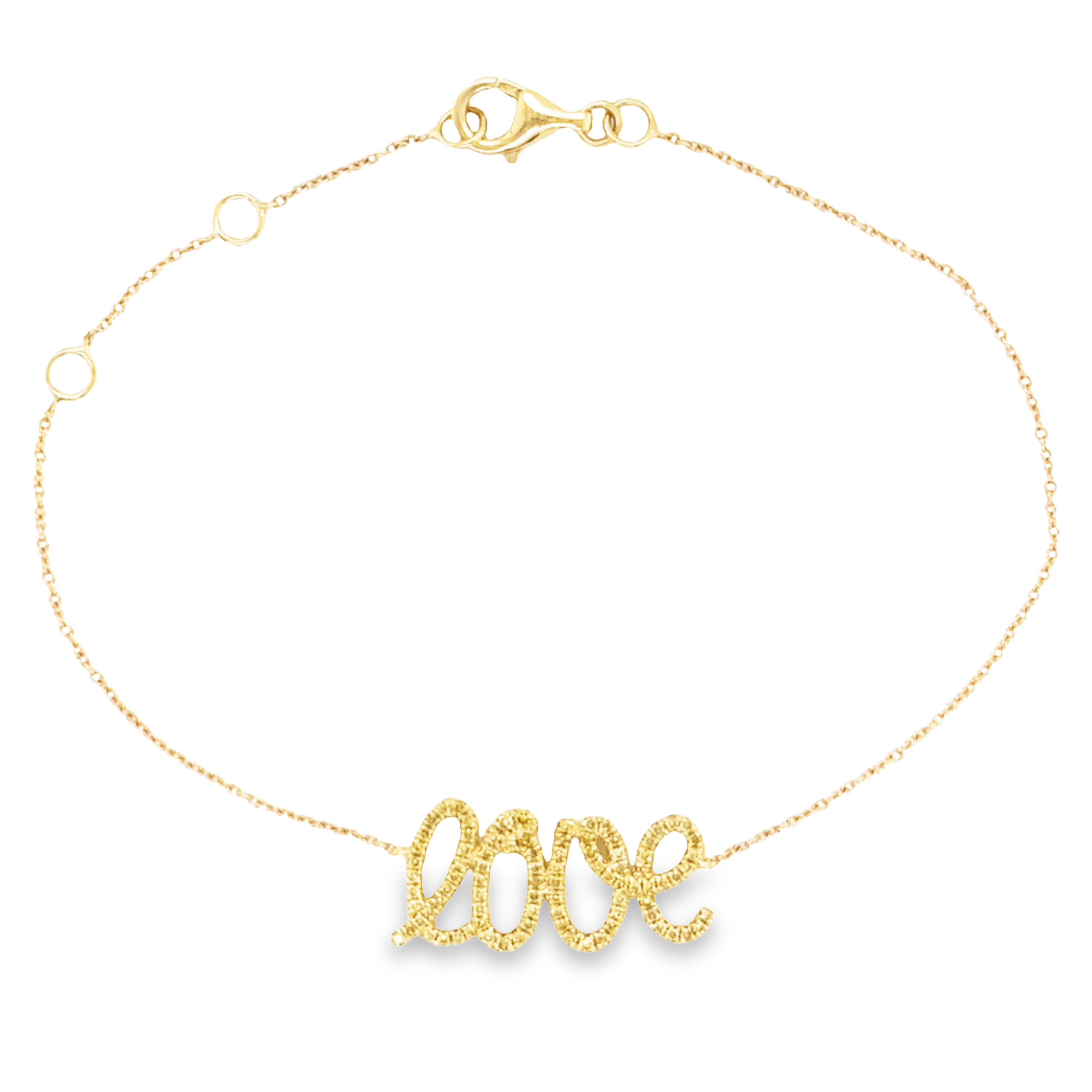18K Gold Natural Fancy Yellow Diamond Love Bracelet Yellow Gold Bracelets by Izakov Diamonds + Fine Jewelry | Izakov