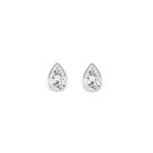 Elegant teardrop diamond earrings in white gold setting from our jewelry collection