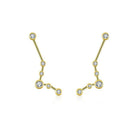 Elegant constellation-inspired gold and diamond earrings from our jewelry brand collection.