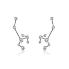 Sterling silver constellation earrings with sparkling gemstones by our jewelry brand.