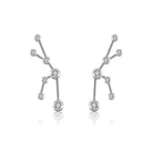 Sterling silver constellation earrings with sparkling cubic zirconia stones from our exclusive jewelry collection