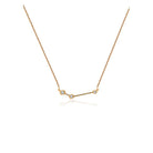 18K gold zodiac constellation necklace with diamond accents, perfect for astrology lovers and celestial connections.