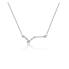 18K gold zodiac constellation diamond necklace featuring high-quality diamonds, perfect for astrology enthusiasts.