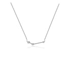 18K gold zodiac constellation diamond necklace featuring delicate stars and a minimalist design perfect for astrology lovers.