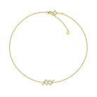 Elegant gold chain bracelet with a geometric diamond design from our luxury jewelry collection.