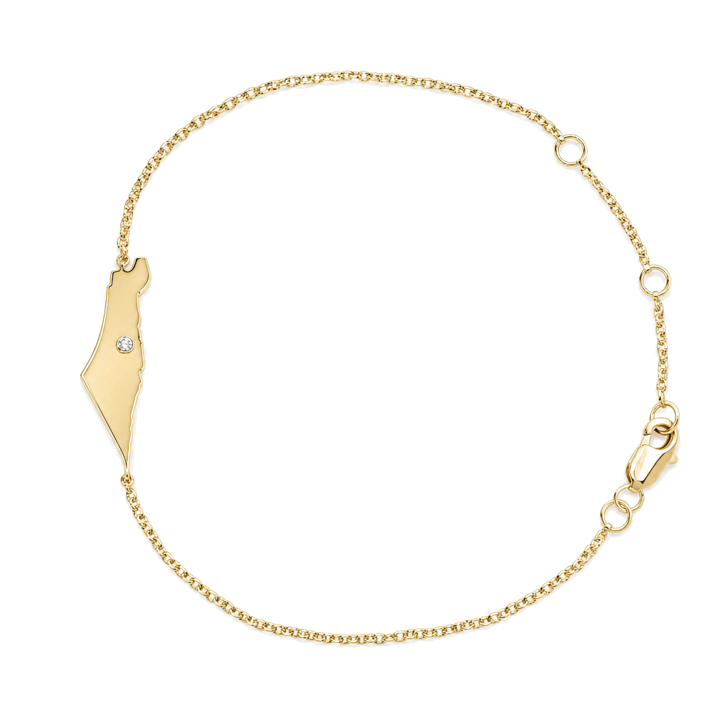 Land Of Israel Diamond Accented Bracelet ©