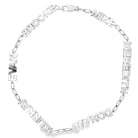Personalized Multiple Block Nameplate Gold Bracelet with custom names in a stylish design by Izakov Fine Jewelry.