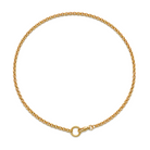 Rolo Link Swivel Clasp Gold Chain Necklace