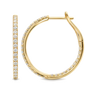Inside-Out Lab Diamond Hoop Earrings