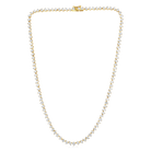 Multi Shape Diamond Tennis Necklace in 14k yellow gold