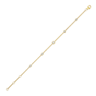 Multi Shape Diamond Bezel Station Bracelet in 14k yellow gold