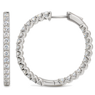 Scalloped Inside-Out Lab Diamond Hoop Earrings