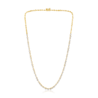 Multi Shape Diamond Riviera Necklace in 14k yellow gold