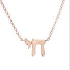 Hebrew Chai Gold Necklace from Izakov Fine Jewelry, featuring the Chai symbol in gold.