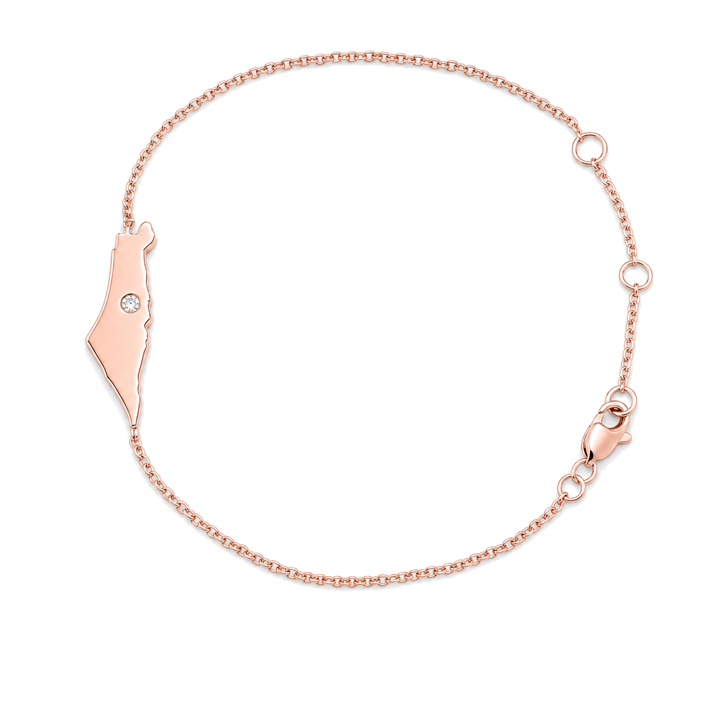 Land Of Israel Diamond Accented Bracelet ©