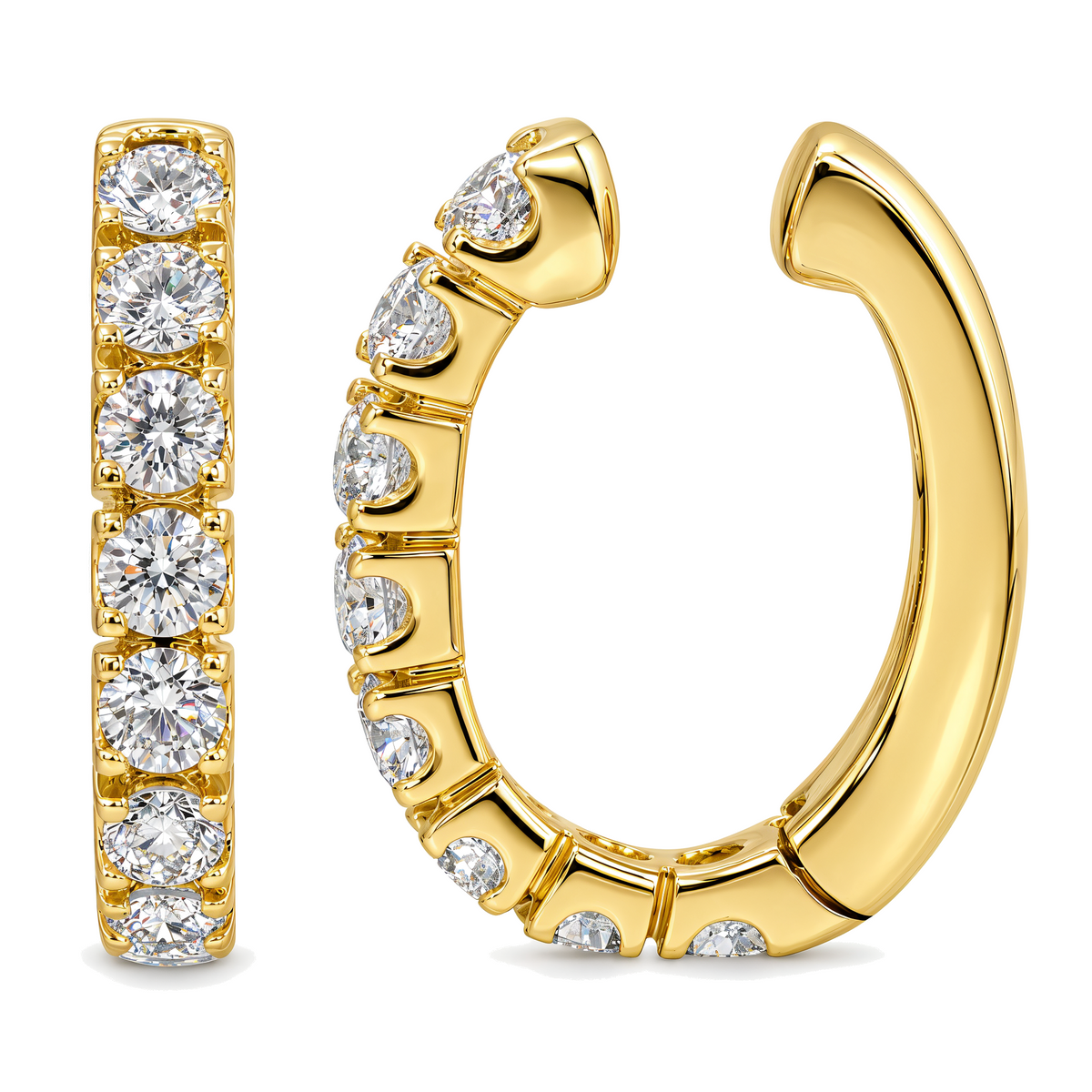 Crown Prong Diamond Ear Cuff