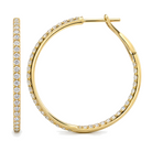 Inside-Out Lab Diamond Hoop Earrings