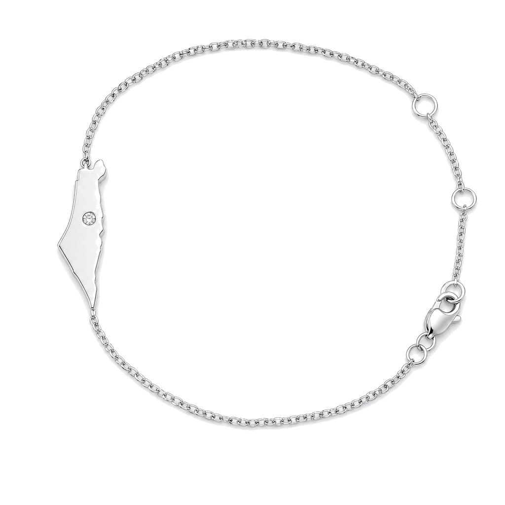 Land Of Israel Diamond Accented Bracelet ©