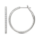 Inside-Out Lab Diamond Hoop Earrings