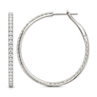 Inside-Out Lab Diamond Hoop Earrings