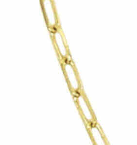 Close-up of a gold chain from Izakov Fine Jewelry, showcasing the detailed links of the Chain Add-On.