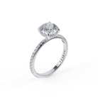 Pave Hidden Halo Diamond Engagement Ring - Rings - Izakov Diamonds + Fine Jewelry