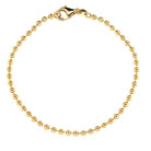14K Gold Beaded Ball Chain Bracelet Yellow Gold Izakov Diamonds + Fine Jewelry