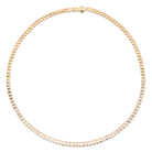 14K Gold Bezel Emerald Cut Diamond Necklace Yellow Gold Izakov Diamonds + Fine Jewelry