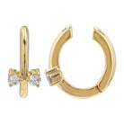 14K Gold Bowtie Diamond Ear Cuff Single Yellow Gold Earrings by Izakov Diamonds + Fine Jewelry | Izakov