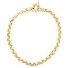 14K Gold Rolo Chain Bracelet 7" / S (3.8mm) / Yellow Gold Izakov Diamonds + Fine Jewelry