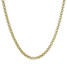 14K Gold Chunky Rolo Chain Necklace M (4.7mm) / 16" / Yellow Gold Izakov Diamonds + Fine Jewelry