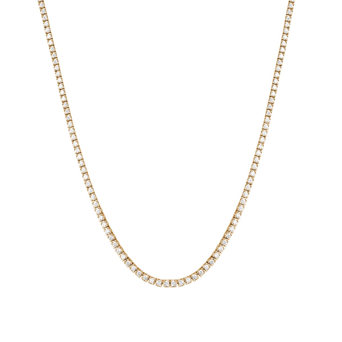 14K Gold Classic Diamond Tennis Necklace Izakov Diamonds + Fine Jewelry