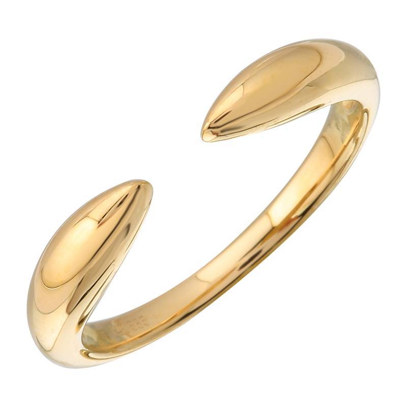 14K Gold Claw Ring 6.5 / Yellow Gold Izakov Diamonds + Fine Jewelry