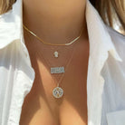 14K Gold Diamond Accented Hamsa Necklace Necklaces by Izakov Diamonds + Fine Jewelry | Izakov