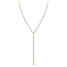 14K Gold Diamond Tennis Lariat Y Necklace - Necklaces - Izakov Diamonds + Fine Jewelry