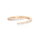 14K Gold Diamond Wrap Pinky Ring Izakov Diamonds + Fine Jewelry