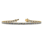14K Gold East-West Emerald Cut Diamond Tennis Bracelet - Bracelets - Izakov Diamonds + Fine Jewelry