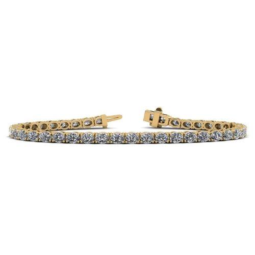 14K Gold East-West Oval Diamond Tennis Bracelet - Bracelets - Izakov Diamonds + Fine Jewelry