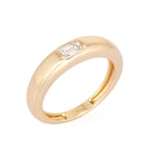 Emerald Cut Diamond Dome Ring Izakov Diamonds + Fine Jewelry