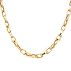 14K Gold Flat Oval Cable Link Necklace 5.23mm / 16" / Yellow Gold Izakov Diamonds + Fine Jewelry