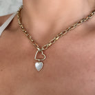 14K Gold Faceted Oval Cable Link Necklace Izakov Diamonds + Fine Jewelry