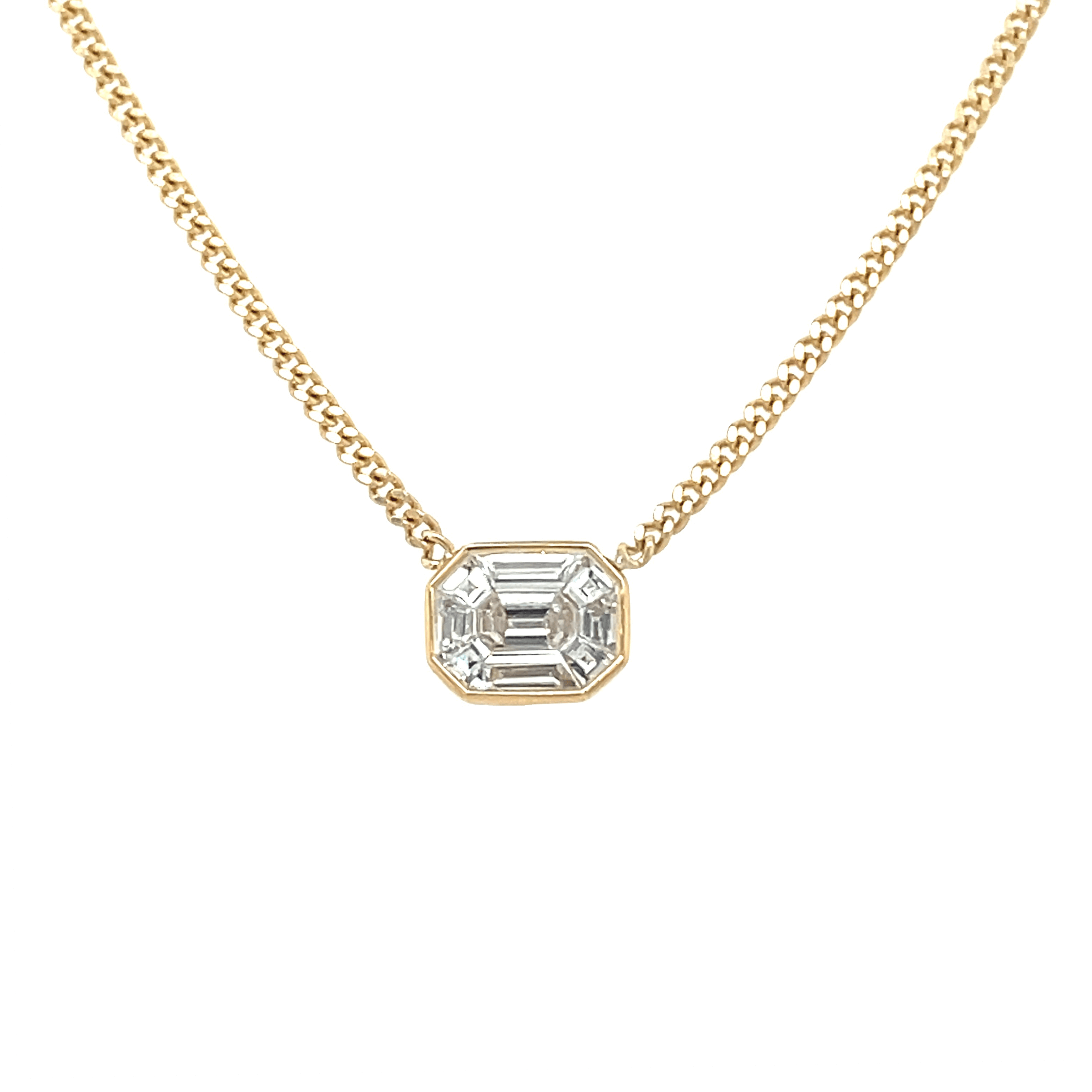 Lunar' Half Moon Lab-grown Diamond Necklace – Ellie Lee Fine Jewelry
