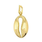 14K Gold Cowrie Shell Diamond Necklace Charm Yellow Gold Izakov Diamonds + Fine Jewelry