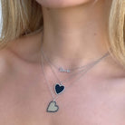 14K Gold Love Script Diamond Necklace - Necklaces - Izakov Diamonds + Fine Jewelry