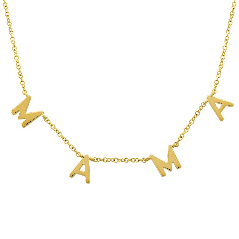 14K Gold Mama Station Statement Necklace - Necklaces - Izakov Diamonds + Fine Jewelry