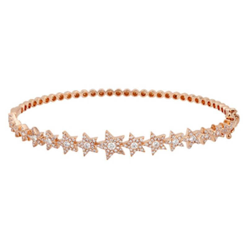 Pave Diamond Stars Bracelet